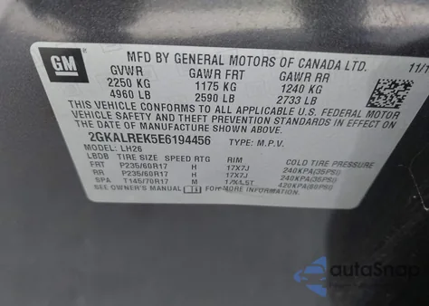 2014 GMC Terrain Sle-2 from USA, damaged, VIN 2GKALREK5E6194456